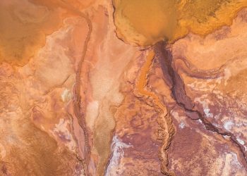 brown and white abstract painting