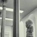 white concrete statue of man