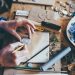 person doing handcrafts