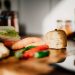 sliced vegetables on brown wooden chopping board